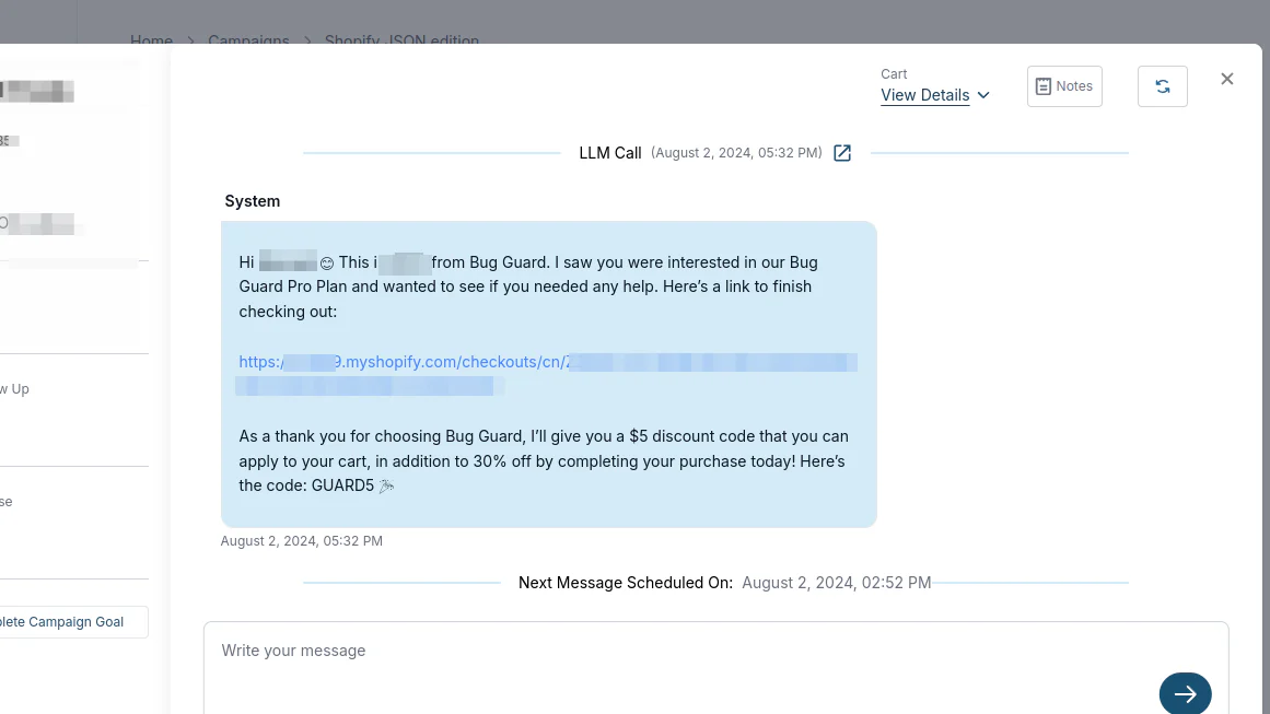 Shopify AI Sales Agent | SMS Cart Recovery & Checkout